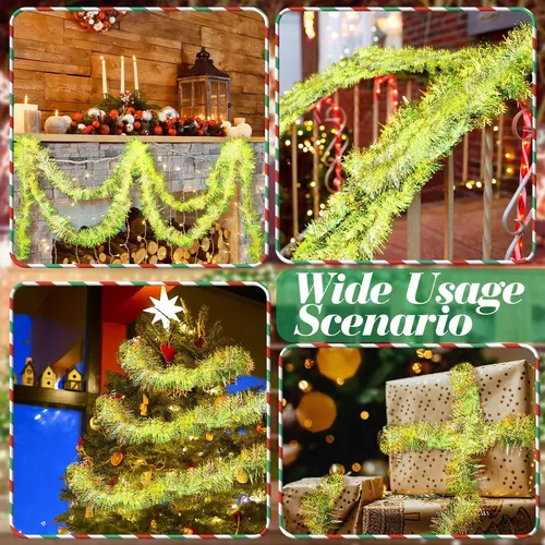 Guirnaldas Navideñas De 25 Pies Decoradas Con Láminas