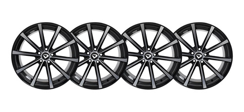 Kit 4 Llantas Volcano Monaco 18 Volkswagen Suran 5x100