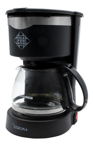 Telefunken Verona Cafetera Eléctrica 600ml Filtro Lavable