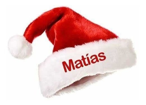 Gorro Navideño Con Nombre