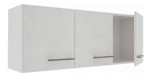 Diseños Modernos S.A. alacena 140cm 3 puertas estantes blanca wengue melamina