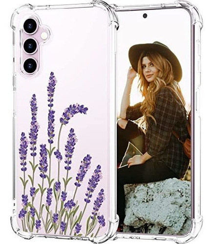 Funda Para Galaxy S23 Con Diseño Floral De Flores De Lavanda