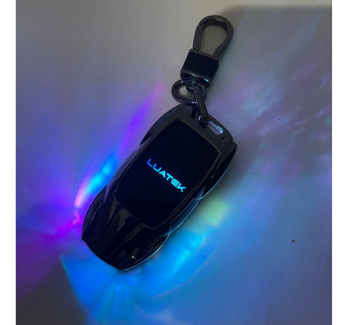 Isqueiro Plasma Elétrico Recarregável Carro Com Led Chaveiro