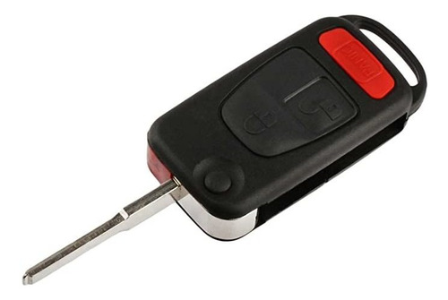 Key Fob Keyless Entry Remote Flip Shell Case & Pad Fits Merc