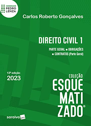 Libro Direito Civil Esquematizado Vol 1 13ª Edição 2023 De C