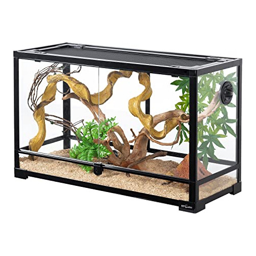 Terrario De Reptiles De Vidrio Templado De 30 Galones, ...