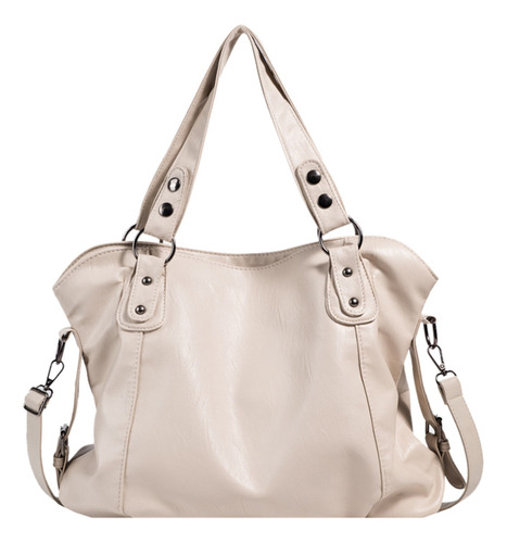 Bolso Bandolera Grande De Cuero Casual Retro Para Mamá