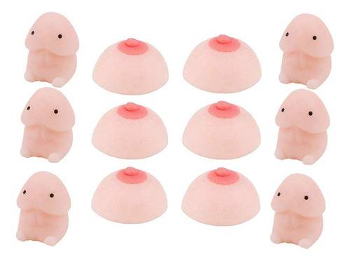 12 Piezas Mini Novedad Tricky Stress Mochi Toys Super Soft S