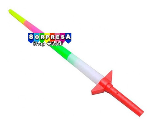 24 Espadas Sable Luz Led Retráctil Fiesta Cumple Piñata Bolo