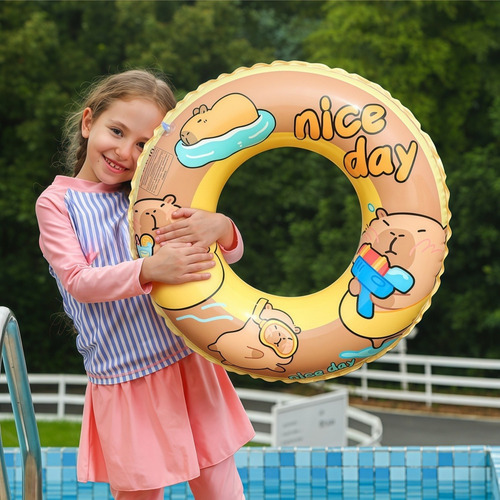 2 Unidades De Salvavidas For Niños Con Estampado De Capibar