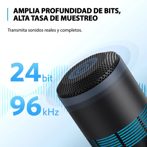 Imagen 9 de 10 de Micrófono Anker M300 Usb Condensador Cardiode Podcast Stream