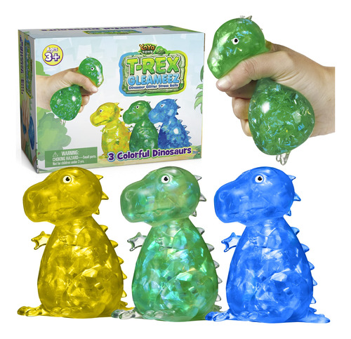 Yoya Toys Gleameez T-rex Stress Ball Fidget Toy | Juguete Br