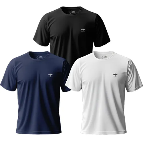 Kit 3 Camisetas Plus Size Masculinas Dry Fit Academia Verão