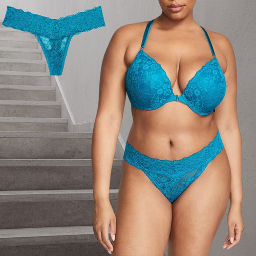 Victorias Secret Pack 5 Tangas De Encaje Varios Colores