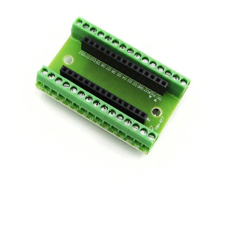 Placa Borne Terminal Adaptador Para Arduino Nano - Montado