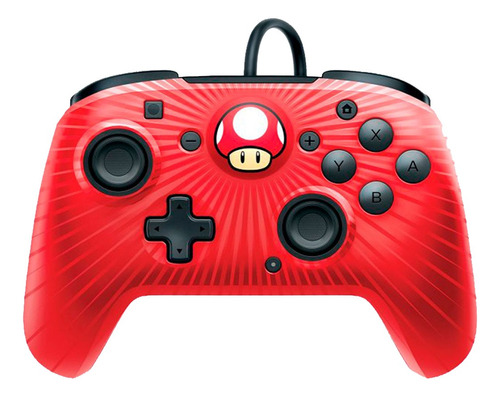 Control Pro Alambrico Toad Faceoff Nintendo Switch :. Bsg Color Rojo