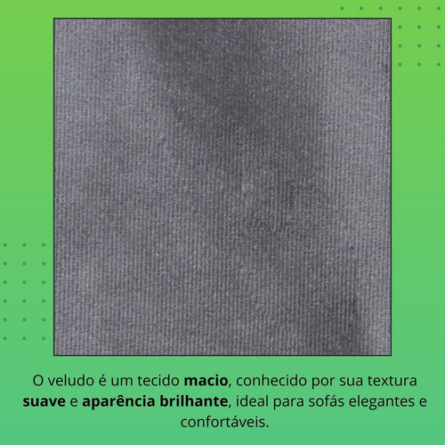 Sofá 3 Lugares Florianópolis 92x210cm Cinza Ai