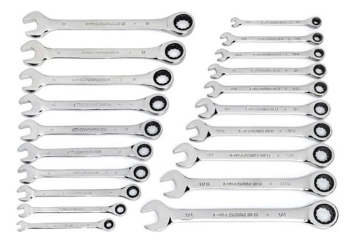 Juego De Llaves Combinadas C/matraca Gearwrench 20pz 3572006