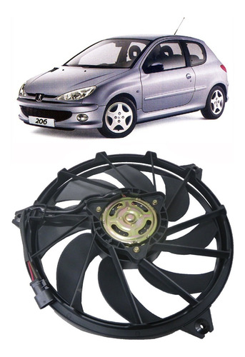 Eletro Ventilador C/ Helice C/ Ar Peugeot 206 - Bev18004