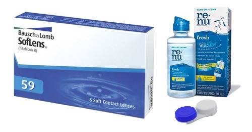 Lente De Contato Soflens 59 Incolor Com Grau - Bausch Lomb