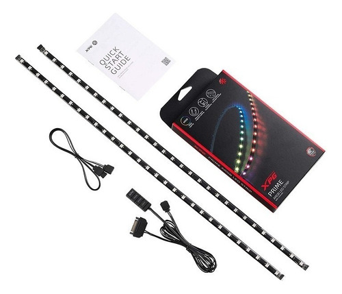 Tira Luz Led Xpg Prime Strip C/control Argb Megasoft Luz Negro