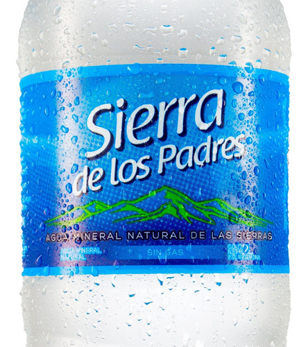 Agua Mineral Natural Sierra De Los Padres Pack 2 Lt X 6 Un