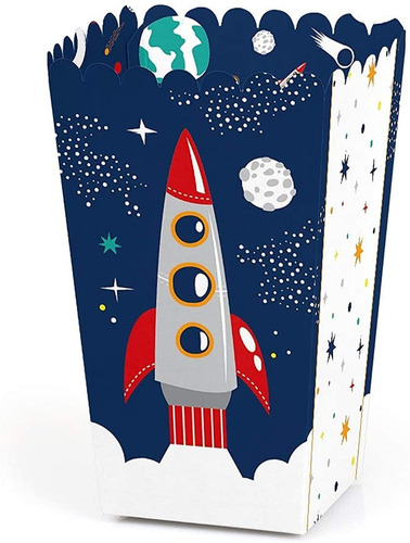 Blast Off To Outer Space  Juego De 12 Cajas De Regalo Para 