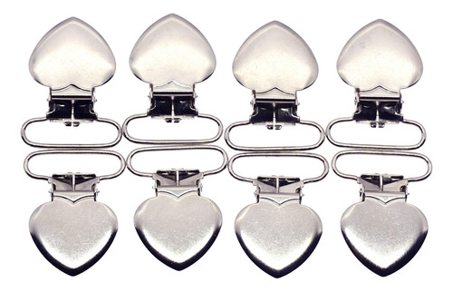 Sutoyuen Clips De Metal Para Chupete De Corazn De 1 Pulgada,