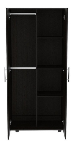 Clóset RTA Muebles Tera color wengue con 2 puertas batientes