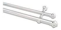 Comprar Kit Varão Duplo 2,60 Metros 28u002F19mm Pu002F Cortinas Cromado