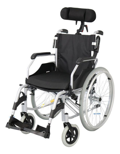 Cadeira Rodas Em Alumínio Dobrável D600 Apoio Cabeça