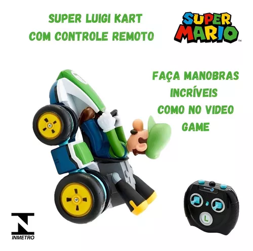 Carrinho Controle Remoto Super Mario Kart Nintendo Luigi