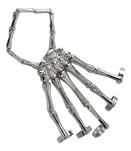Pulsera Mano Esqueleto Goth Punk Dedos Ajustables Gótico 