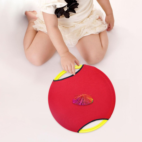 Trampoline Paddle Ball Set Kids Play Parent Paddle Rojo