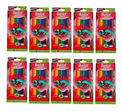 Colores Berol Redondos Largos Recreo 250 Cajas 12 Pzas +obse
