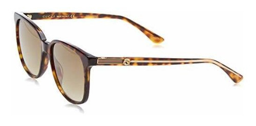 Gucci Gg 0376s 002 Havana Plástico Lentes De Sol 8yr6z