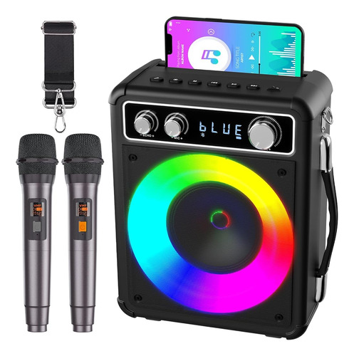 Máquina De Karaoke Bonaok, Altavoz Bluetooth Portátil Con Do