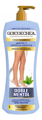 Goicoechea Crema Efecto Doble Mentol Detox 400 Ml