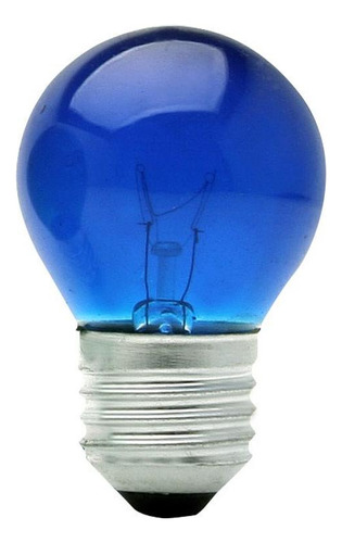 Lampada Bolinha Brasfort 15wx220v Azul 8488 - Kit C/25