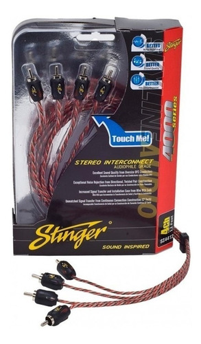 Cable Rca 4 Canales 5,2 Metros Stinger Serie 4000 - Si4417