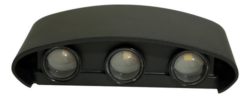 Arbotante Para Muro Led 12w Acabado Negro Luz Calida 10 Pzas