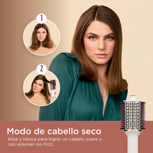 Cepillo Secador Smoothstyle - Shark - Peine Térmico - Ht202 Blanco