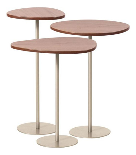 Mesa Lateral Orgânica Botanic 60 Cm - Canella C/ Champanhe