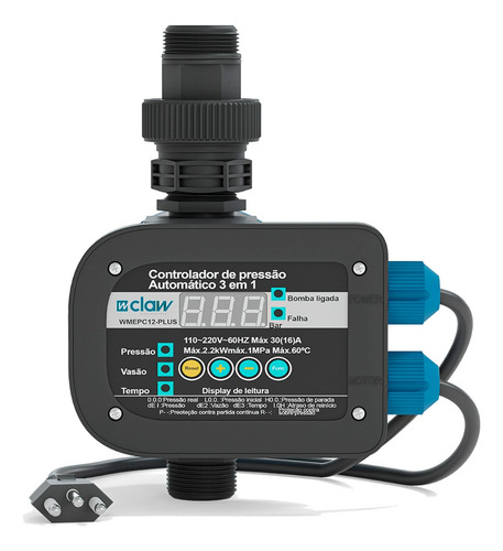 Controlador De Pressão Automátic Digital Wmepc12 Claw Bivolt