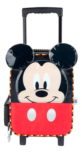 Maleta Nido Mickey Mouse Orejas Artesco Color Negro