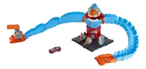 Comprar Pista de autos Hot Wheels City Gorila en la Gasolinera color azul - 2 piezas