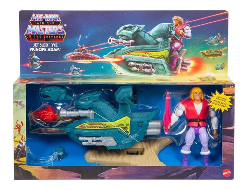 Masters Of The Universe Origins Jet Sled Y Príncipe Adam