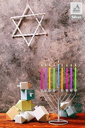 Imagen 5 de 5 de Hanukkah Menorah - Fits All Standard Chanukah Candles - Slee