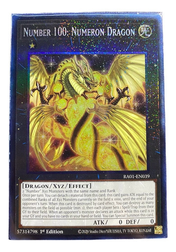 Yu-gi-oh! Number 100: Numeron Dragon - Collector (ra01)