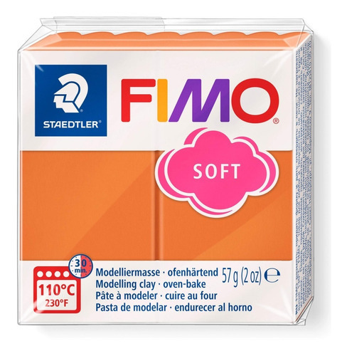 Fimo Soft Masa Moldeable Arcilla Polimerica X 56 Gramos Color 76 Cogñac